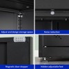 NicBex File Cabinet with 2 Doors and 4 Partitions to Separate 5 Storage Spaces,Office Cabinet with Metal Handles,Filing Cabinet for Home Office - 4 of 4