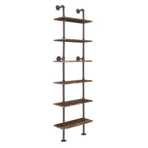 3 Tier Industrial Retro Wall Mount Iron Pipe Shelves