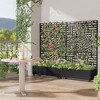 PexFix Metal Raised Garden Bed with Trellis and Wheels Planter Box for Climbing Plants Vines & Vegetables Drainage Holes Privacy Screen - 2 of 4