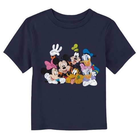 Mickey & Friends Distressed Crew Photo T-Shirt - image 1 of 3