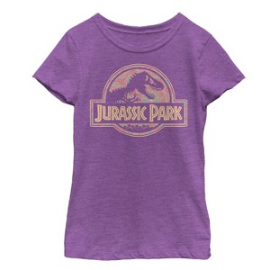Girl's Jurassic Park Logo Henna Print T-Shirt - 1 of 3