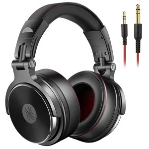 OneOdio Pro-50 Hi-Res Over Ear Wired Headphones for Studio Monitoring and Mixing, Sound Isolation, 50mm Driver Unit, Wired for AMP Guitar (Black) - 1 of 4
