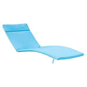 Salem Set of 2 Chaise Lounge Cushions - Aqua - Christopher Knight Home, Size: Small/1: 25.59X27.55X80.31, Blue Blue