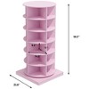 QingMoon Rotating Shoe Rack, 6-Tier Shoe Display Tower, Lazy Susan Shoe Organizer, Freestanding Vertical Storage for Living Room, Entryway - 3 of 4