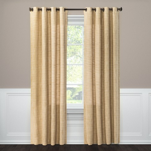 Textured Weave Window Curtain Panel Wheat 54 X108 Threshold