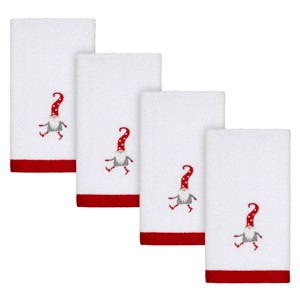 Avanti Gnome Walk 4-Pack Fingertip Towel Set - 1 of 3