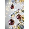 Tramull Set of 4 Glass Christmas Ball Ornaments, 4.7" Hanging Decor for Holiday Tree & Party Decorations - 3 of 4
