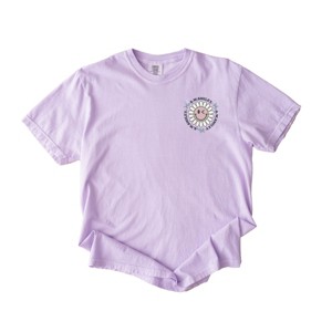 S.W.Smiley Plant Dreams Grow Joy - Women's Garment Dyed Graphic T-Shirt - 1 of 4