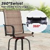 Lirago,2-Piece Outdoor Swivel Bar Stools Set - Textilene Fabric with Footrest, Weather-Resistant for Patio/Balcony/Poolside - 4 of 4