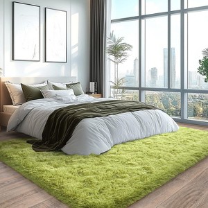 LOVEVOOK Large Area Rugs for Living Room Bedroom, 10x14 Feet Black Fluffy Shag Rugs, Modern Indoor Floor Carpet for Home Decor Aesthetic - 1 of 4