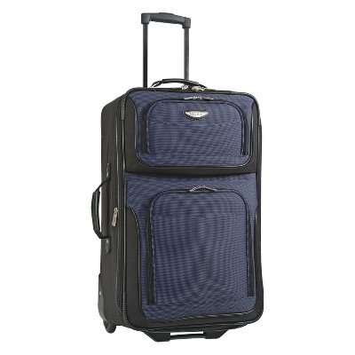 navy it suitcase