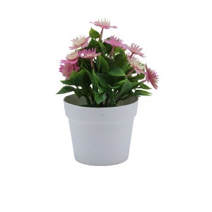 Unique Bargains Artificial Plants Square-Stem Chrysanthemum Plastic 3.94"x3.94"x7.87" 1 Pcs - 1 of 4