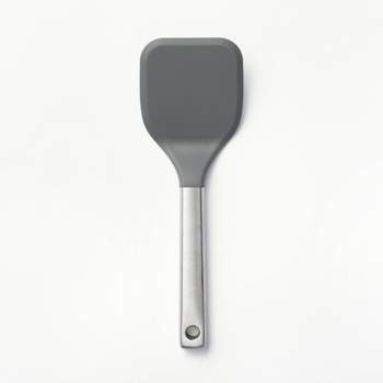 Stainless Steel with Silicone Cookie Spatula Dark Gray - Figmint™