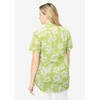 Woman Within Plus Size Short-Sleeve Cotton Campshirt - 3 of 4
