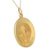 Pompeii3 14k Yellow Gold Confirmation Medal Pendant 1" Tall 2.5 Grams - 2 of 3