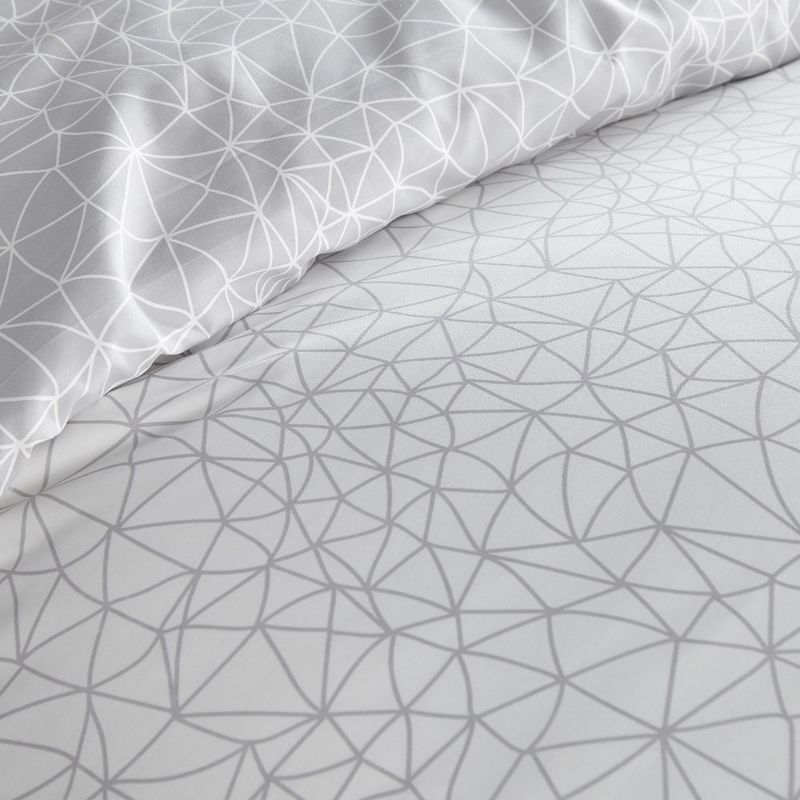 Southshore Fine Living Geometric Maze Oversized Reversible ultra-soft Duvet Cover Set with shams, 5 of 7