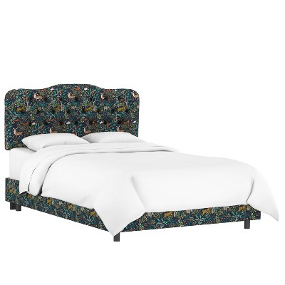 Queen Seville Patterned Bed Folkland Admiral - Skyline Furniture