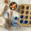 12ct Silicone Muffin Pan Blue - Figmint™ : Target