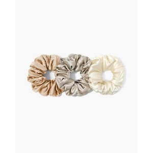 Mommesilk Pure Silk Scrunchies 3PCS - Spring Is In The Hair, Normal - 1 of 4