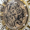 Yosemite Home Decor Modern Metal Gears Wall Clock in Antique Golden - 4 of 4