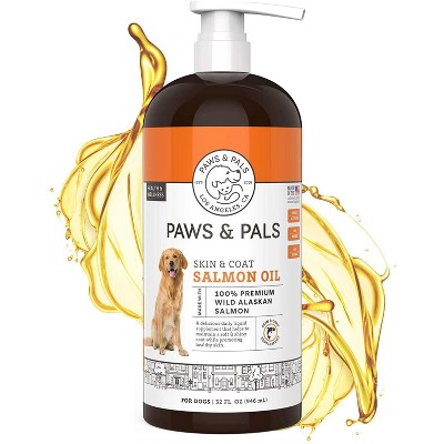 Paws & Pals Pure Wild-Alaskan Salmon Oil for Pets Omega 3 All Natural