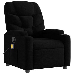 vidaXL Massage Recliner Chair Wingback Reclining Armchair for Elderly Fabric - 1 of 4