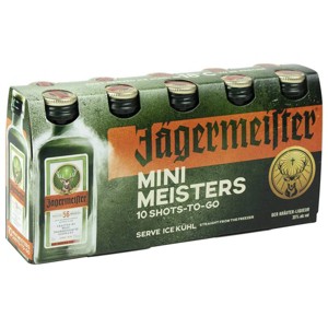 Jagermeister German Liqueur - 10pk/20ml Bottles - 1 of 4