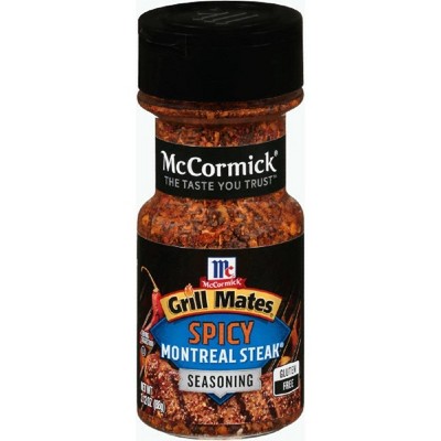 McCormick Grill Mates Gluten Free Spicy Montreal Steak Seasoning - 3.12oz