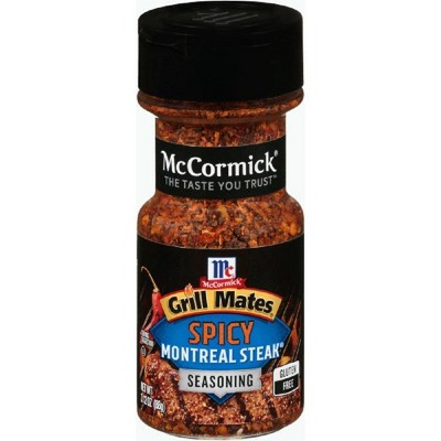 McCormick Grill Mates Gluten Free Spicy Montreal Steak Seasoning - 3.12oz