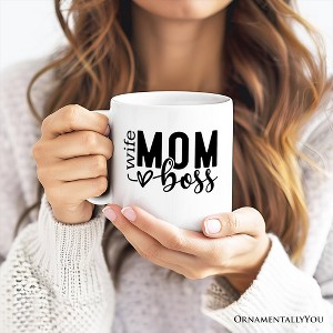 Wife Mom Boss Mug, Empowered Gift for Mothers| OrnamentallyYou - 1 of 4