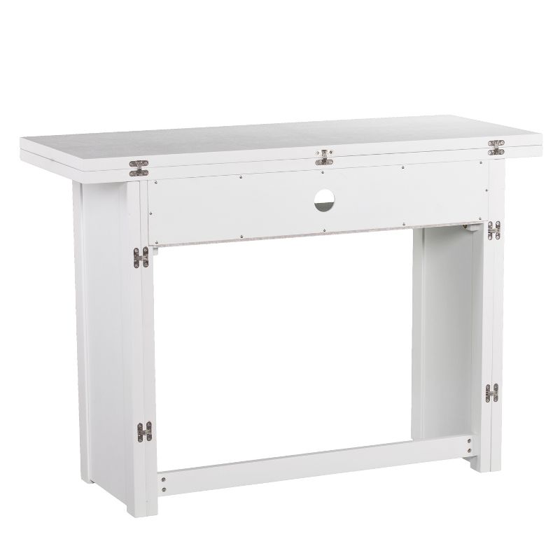 Klint Convertible Console To Extendable Dining Table White - Aiden Lane, 5 of 12