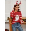 Clearlove Christmas Sweaters for Women Cute Christmas Sweater Ugly Xmas Sweater Crewneck Holiday Knit Pullover Tops - 3 of 4