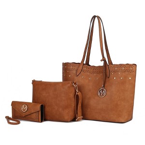 MKF Collection Mariahna 3-Piece Set – Shopper Tote, Crossbody Bag, and Wristlet Wallet Purse by Mia K - 1 of 4