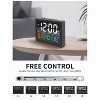 Aoibox Digital Alarm Clock with Large LED Display, Adjustable Volume & Brightness, USB Charger, Temperature Display, Snooze, for Bedroom, Desk, Black - 4 of 4