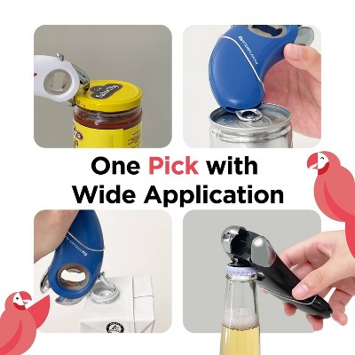 Red Stainless Steel Multifunction Parrot Bottle Opener