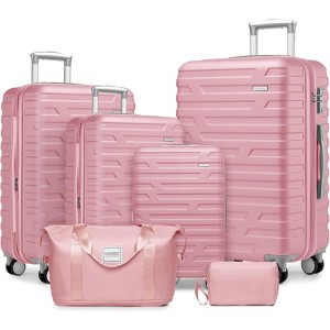 Kumasinova Hardshell ABS Luggage Sets,6 Pcs Spinner Suitcases with Duffel Bags,Expandable Luggage Set with TSA Lock,Scratch-Resistant - 1 of 4