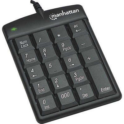 Manhattan USB Numeric Keypad with 18 Full-size keys
