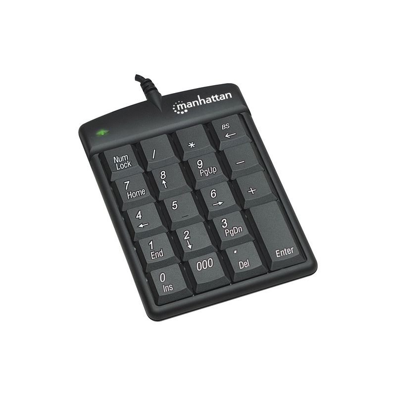 Manhattan USB Numeric Keypad with 18 Full-size keys, 1 of 5