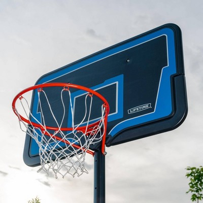 44" Black and Blue Acrylic Portable Basketball Hoop