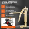 VEVOR Grease Pump, 50:1 Pressure Ratio Air Operated Grease Pump with 13 ft High Pressure Hose and Grease Gun, Pneumatic Grease Pump - 4 of 4