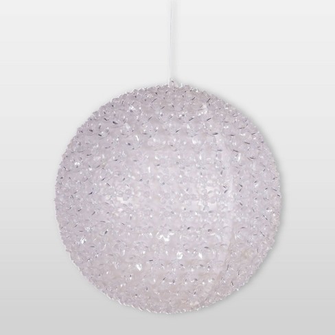 Alpine Twinkling Sphere With Flashing Led String Lights Multicolor