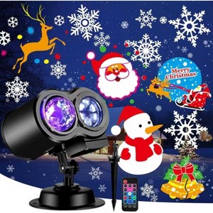 FAAYFIAN Brighter Christmas Projector Lights, 2025 Upgrade LED Holiday Projector with 19 Slides, Outdoor Halloween & Xmas Light Show - 1 of 4