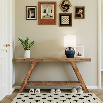 SMARTSTANDARD 60 in. L Solid Wood Console Table