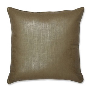 Alchemy Linen Copper Oversize Square Floor Pillow Copper - Pillow Perfect, Brown