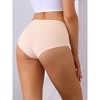 Allegra K Women's Mid-Waisted Full Coverage Tummy Control Cotton Briefs - 2 of 4