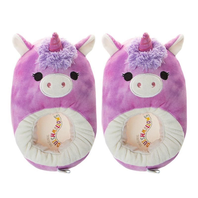Squishmallows Fifi the Fox & Lola the Unicorn Dual Sizes Girls' Slippers. (Little Kids), 1 of 7