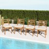 Tangkula Solid Acacia Wood Patio Chair Set of 4 w/ Padded Seat Cushions - 2 of 4