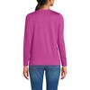 Lands' End Women's Relaxed Supima Cotton Long Sleeve V-Neck T-Shirt - 2 of 3