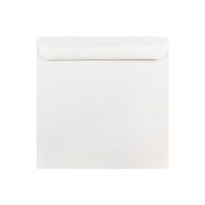 JAM Paper 10 x 10 Large Square Invitation Envelopes White 3992319