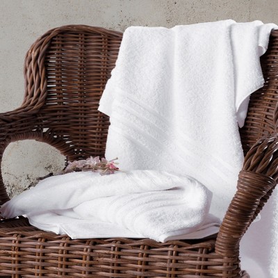 Burgundy Oversized Cotton Bath Towel Set, 2-Pack